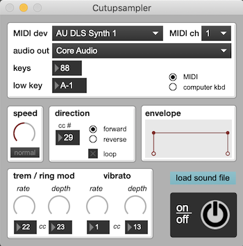 Cutupsampler screenshot